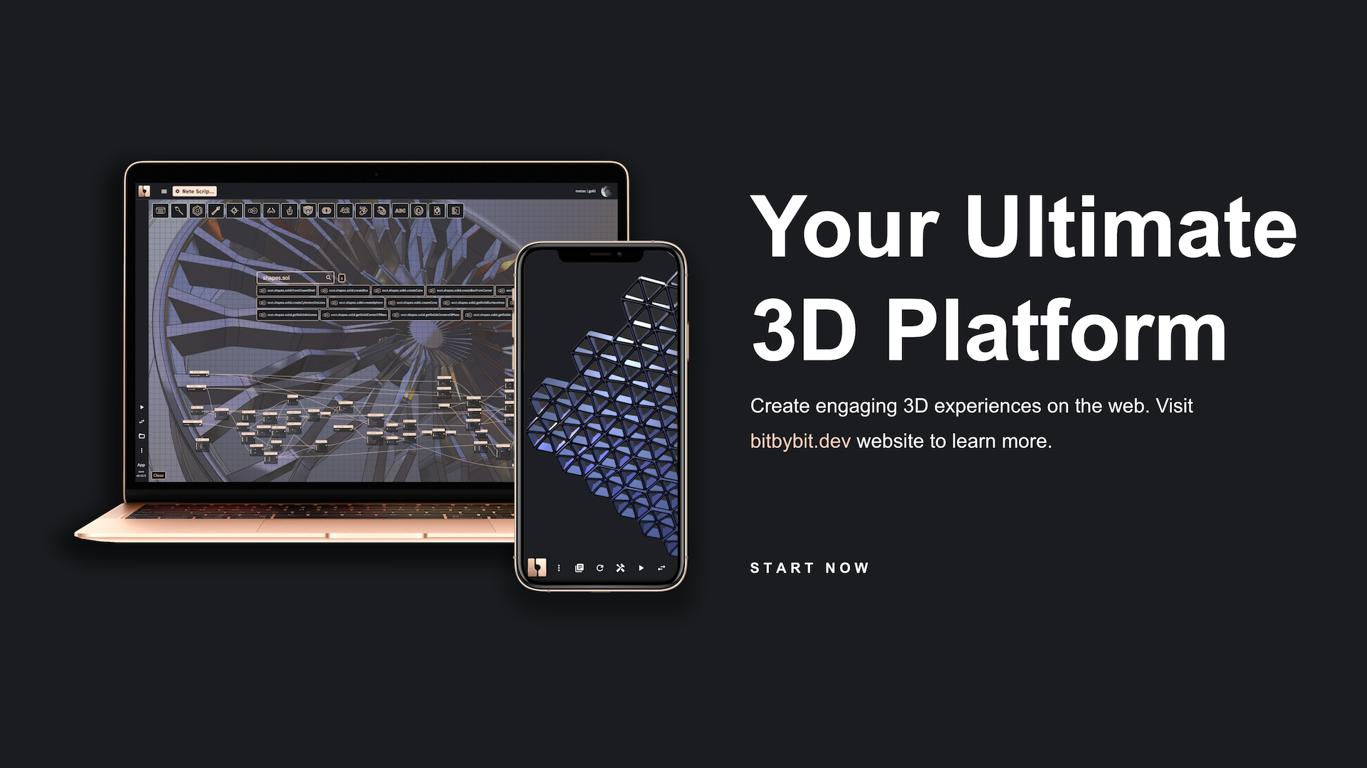 The 3D Bits app is an integral part of the broader Bitbybit.dev platform, connecting powerful design tools with e-commerce.