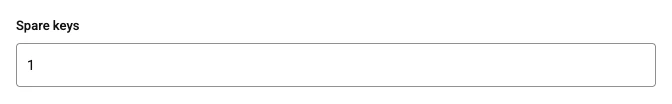 Number, as the shopper's option panel draws it on the default theme. A number typed or stepped with the arrows, between a minimum and a maximum.