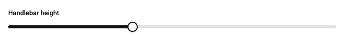 Range, as the shopper's option panel draws it on the default theme. A number picked with a slider, between a minimum and a maximum, in steps.