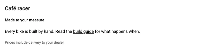 Text, as the shopper's option panel draws it on the default theme. Words of your own, as a heading, a subheading, body text or a caption. Write a link as the label in square brackets followed by the address in round ones.