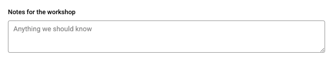Text area, as the shopper's option panel draws it on the default theme. Several lines of text, for notes or longer wording.