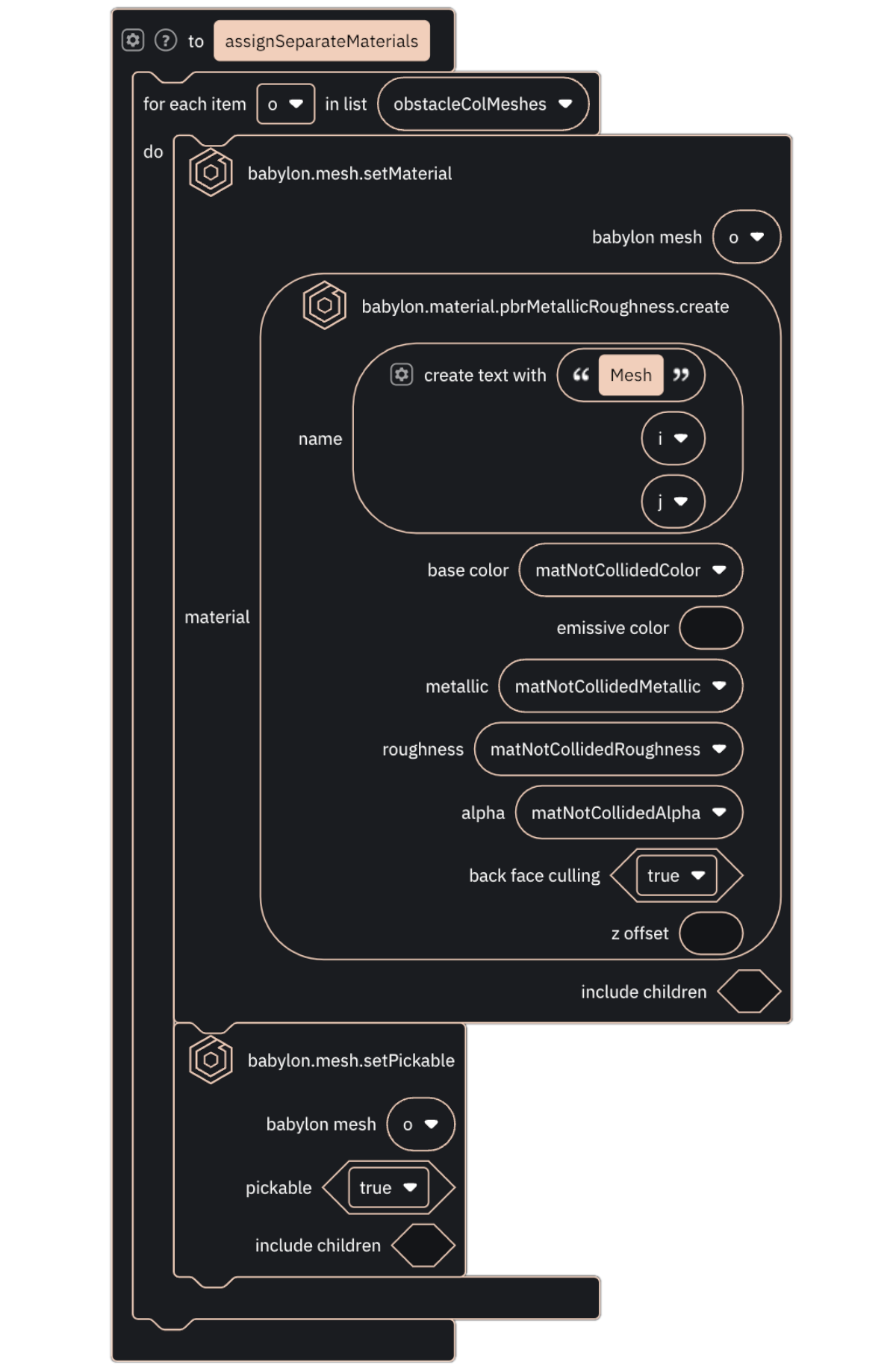 Code with visual programming and TypeScript