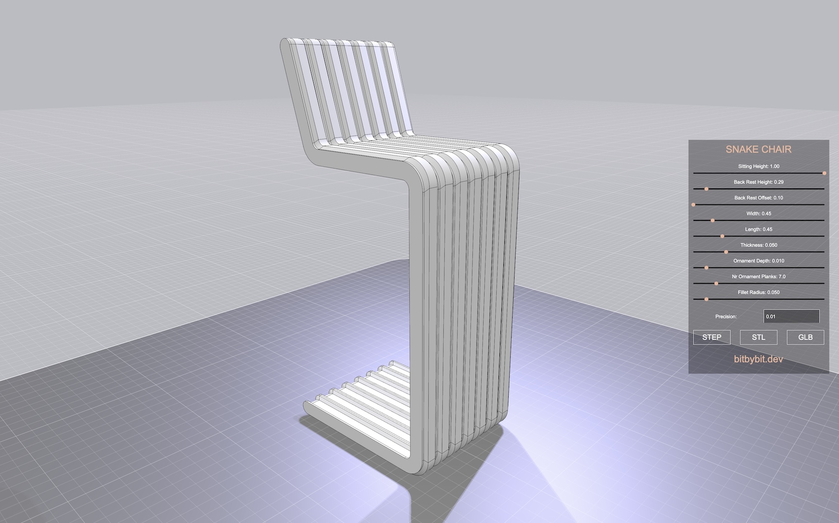 Snake Chair Var10