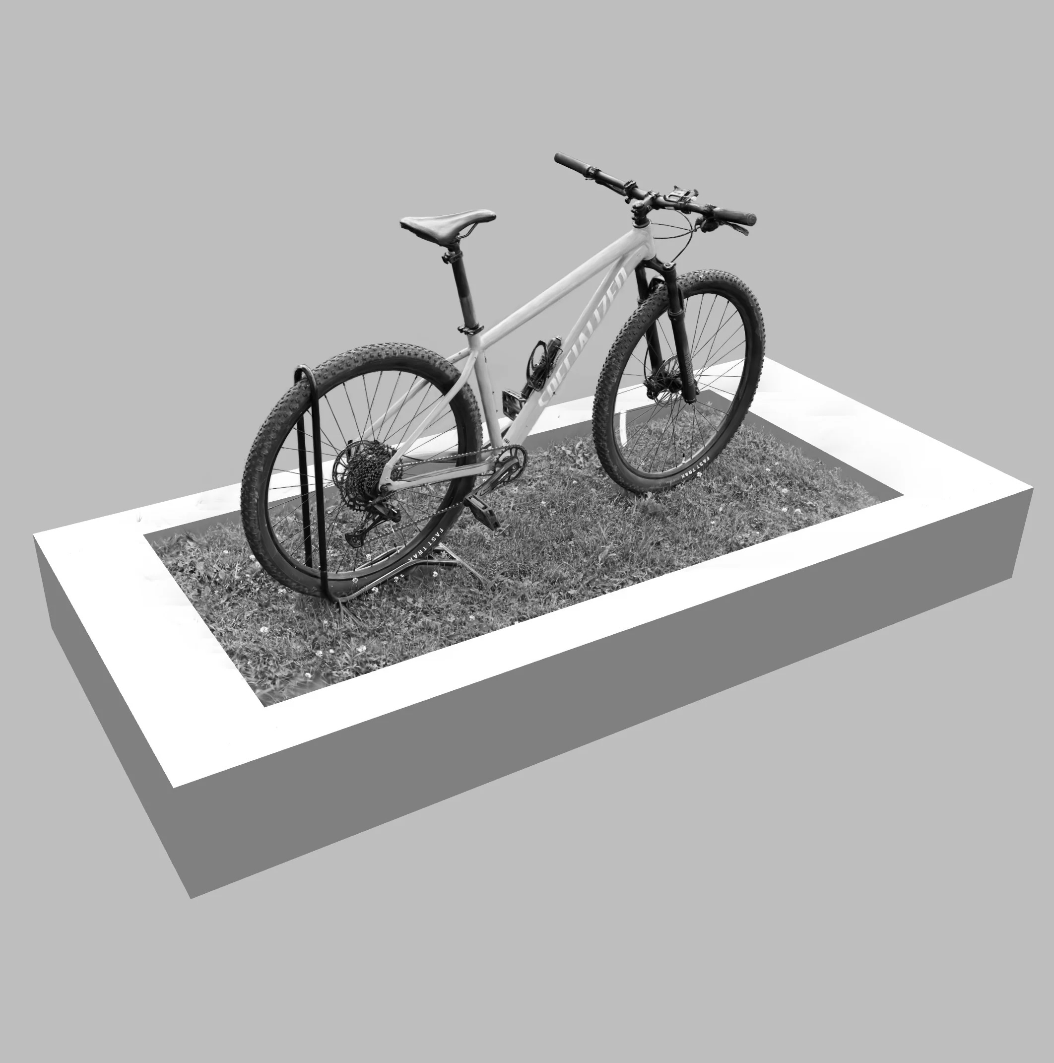 A screenshot of the 3D scanned bike model as it appears in the Shopify store.