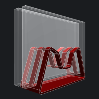 Multi slot laptop vertical stand picture