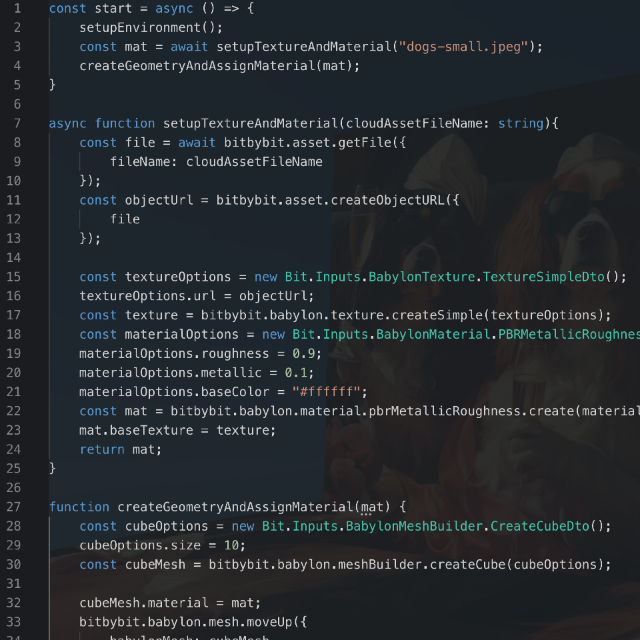 TypeScript Texture Cloud Asset Example picture