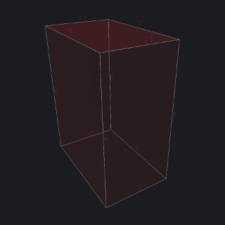 Drawing edge indexes on the solid picture