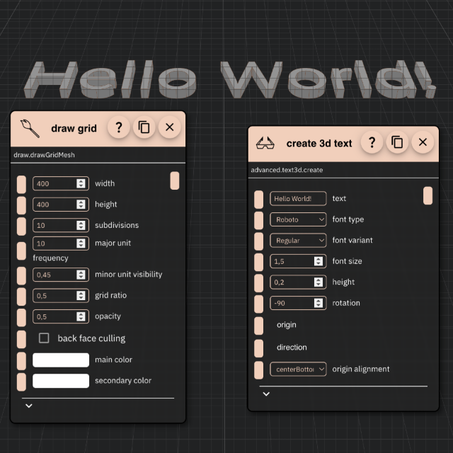 Draw Grid And 3D Text picture Draw Grid And 3D Text picture