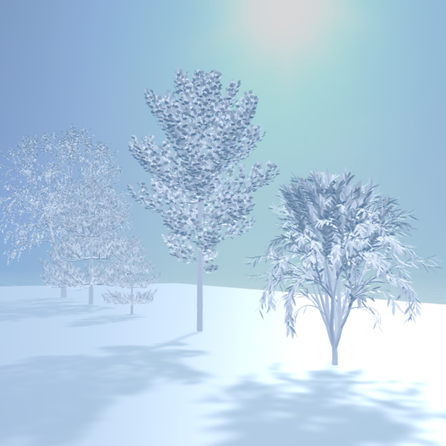 White trees picture White trees picture
