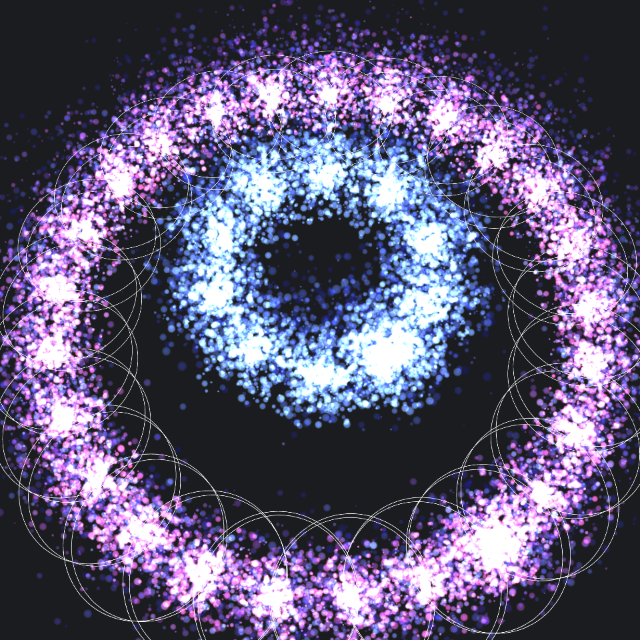 Camera Animation With Two Particle System Rings picture