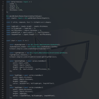 3D Table Configurator TypeScript picture