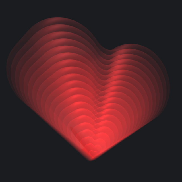 Visually programmed heart picture Visually programmed heart picture