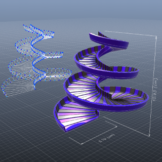 Example Spiral Helix 3D Model picture