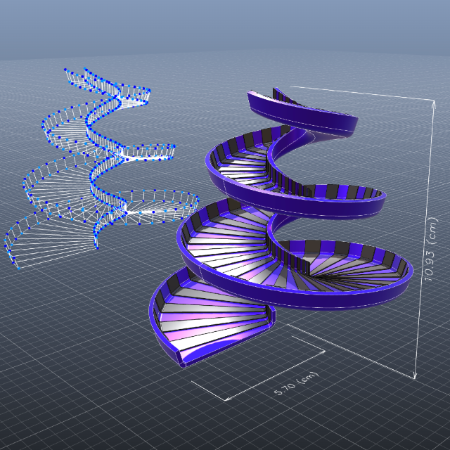 Example Spiral Helix 3D Model picture